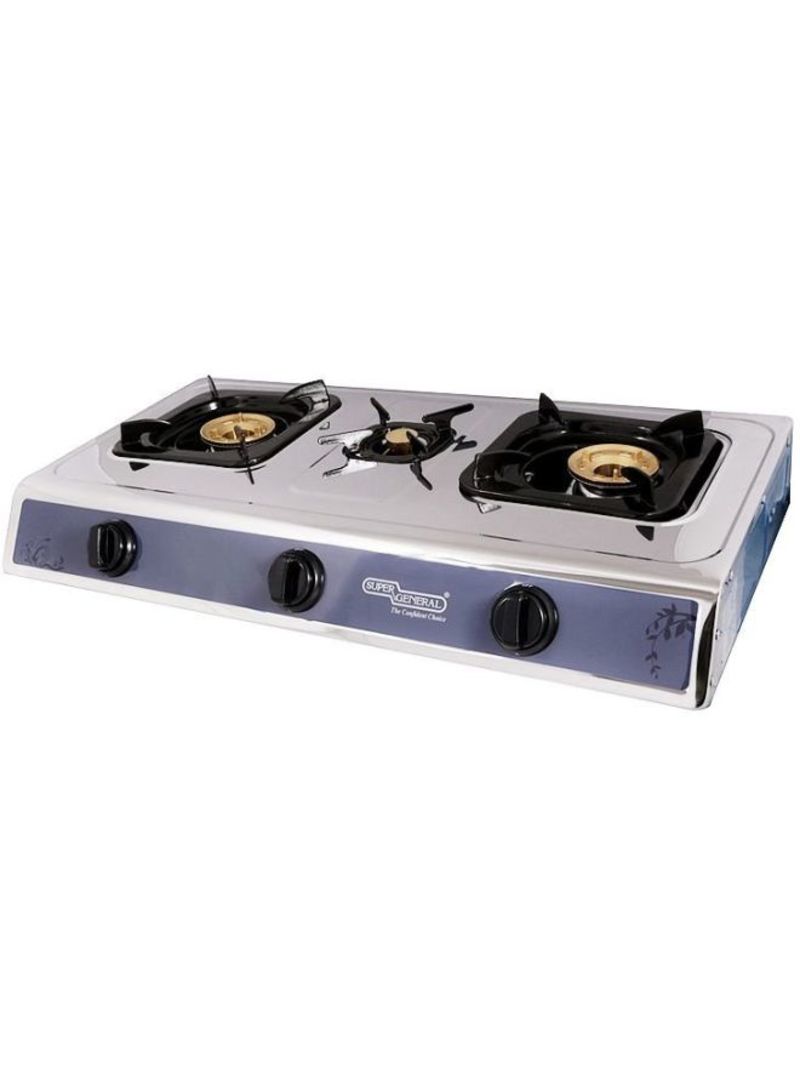 3-Burner Table Top Cooker SGB 03 SS Silver